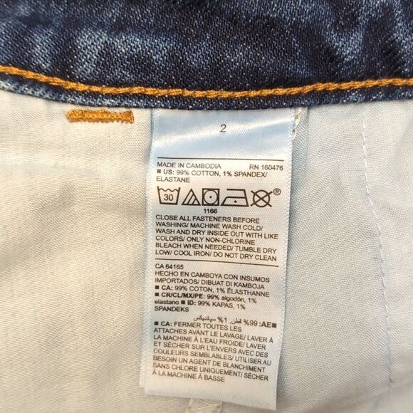 Set of two High waisted midi jean skirts size 2 Nwot - Picture 8 of 14